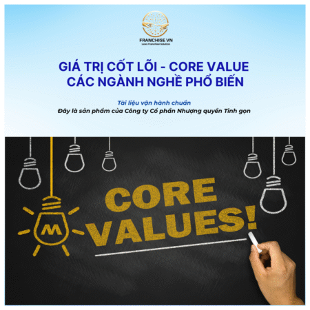 GIÁ TRỊ CỐT LÕI - CORE VALUE CÁC NGÀNH NGHỀ PHỔ BIẾN